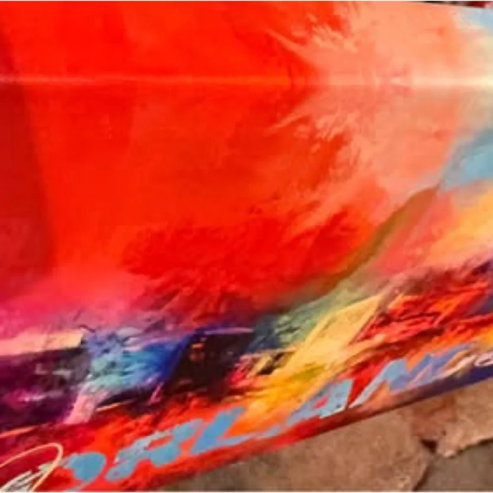 NEW- Abstract Art / travel art/ Disney / painting  / Orlando 19”x 12”x1.75”